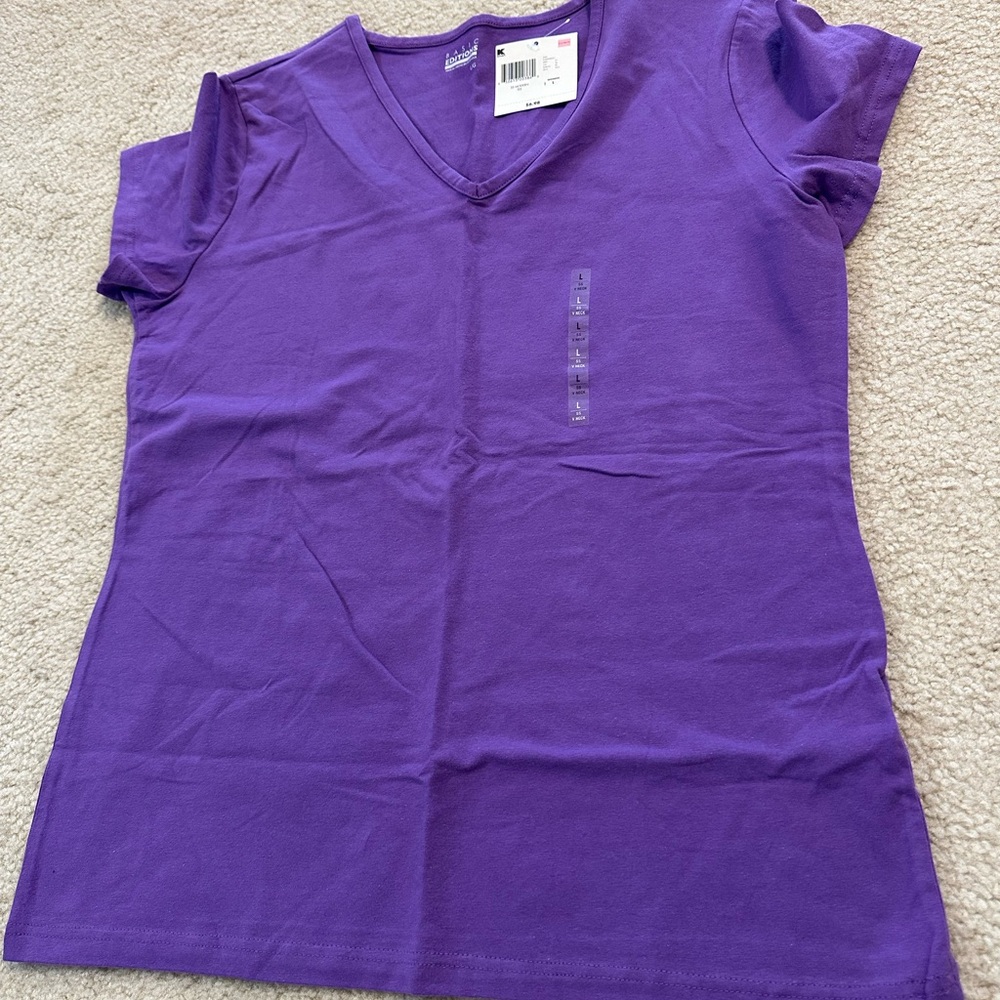 Basic Editions Rich Purple Tee
